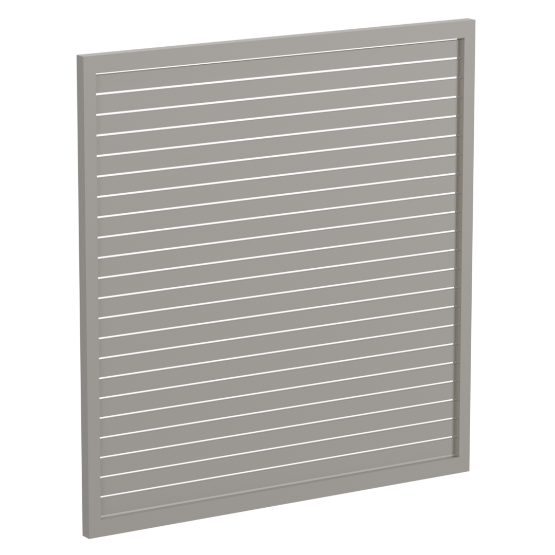 65 x 16mm Slatted Gate - Pre Fabricated Aluminium Slat Gate - 1720mmW x 1800mmH