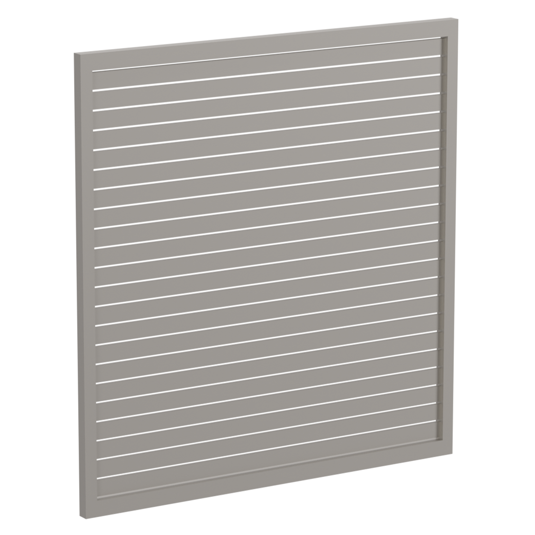 65 x 16mm Slatted Gate - Pre Fabricated Aluminium Slat Gate - 1720mmW x 1800mmH