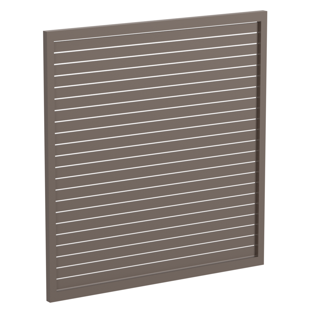 65 x 16mm Slatted Gate - Pre Fabricated Aluminium Slat Gate - 1720mmW x 1800mmH