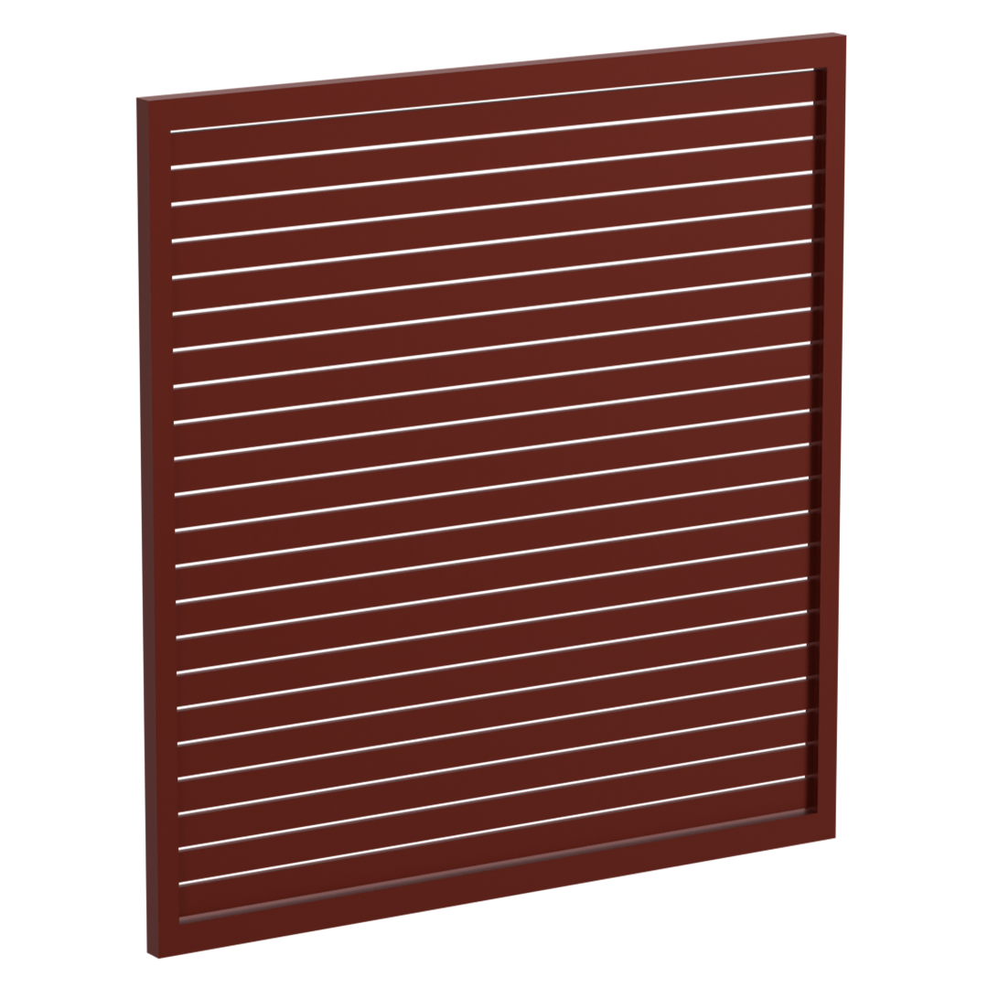 65 x 16mm Slatted Gate - Pre Fabricated Aluminium Slat Gate - 1720mmW x 1800mmH