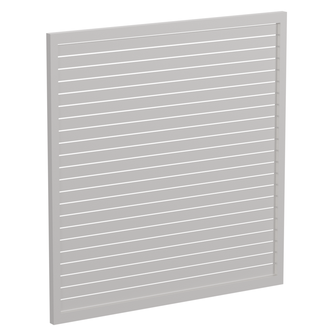 65 x 16mm Slatted Gate - Pre Fabricated Aluminium Slat Gate - 1720mmW x 1800mmH