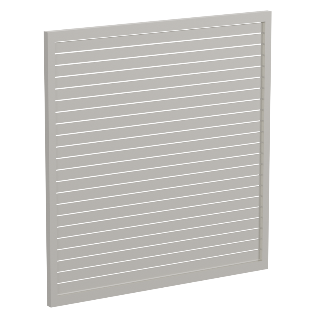 65 x 16mm Slatted Gate - Pre Fabricated Aluminium Slat Gate - 1720mmW x 1800mmH