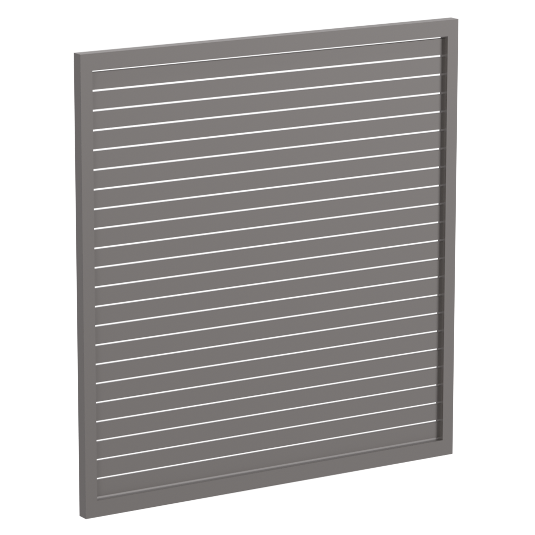65 x 16mm Slatted Gate - Pre Fabricated Aluminium Slat Gate - 1720mmW x 1800mmH