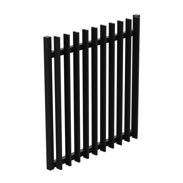 Aluminium Blade Gate - GATE - 975Wx1000H - Black