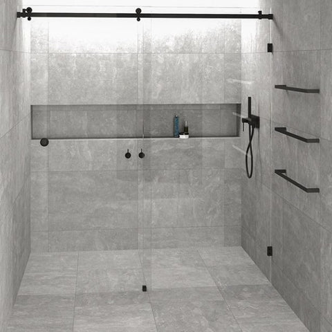 Matt Black 10mm Frameless Sliding Shower Screen, Highest Quality, Up to 1940mm wide,