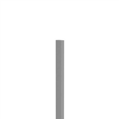 Barr Post 50 x 25mm - 1800mm Long - White / Black - Aluminium