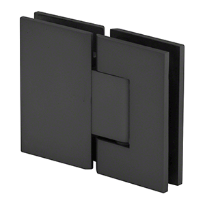 Adjustable Glass to Glass shower door hinge, Perth Series Glass-to-Glass 180 Degrees Hinge - Matt Black