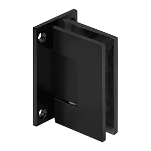 Perth Series Wall-to-Glass Shower Screen Full Back Plate Hinge - Matt Black