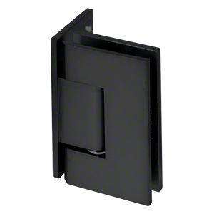 Perth Series Wall-to-Glass Offset Shower Screen Hinge Polished - Matt Black