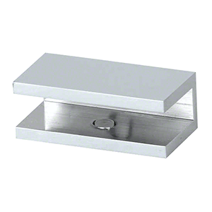 Perth Series - Frameless Shower Screen Wall Bracket, Square No Drill Clamp for 10 mm Glass - Polished Chrome