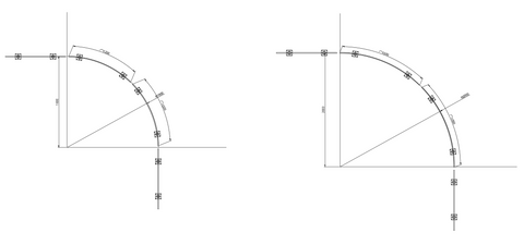 Toughened Clear 12mm Curved Glass Pool Fence Panels, 1200mm high,  choose your width