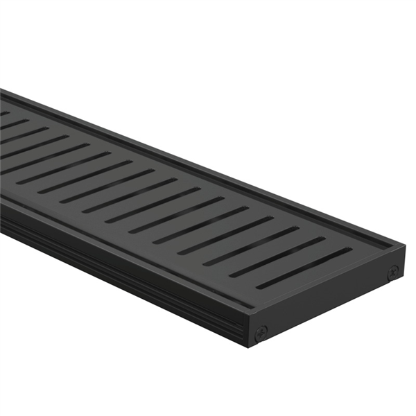 Drainlab - Linear Drain Slotted Grate - 3600mmL x 15mmH - Black