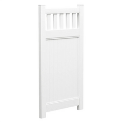 Custom made, SLAT TOP gate, Hampton Fence Gate, PVC, up to 2150 x 1550mm, Flat pack