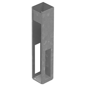 HEAVY DUTY Concealed base plate 620MM HIGH for Full Privacy Hampton Fence Post and Letterbox