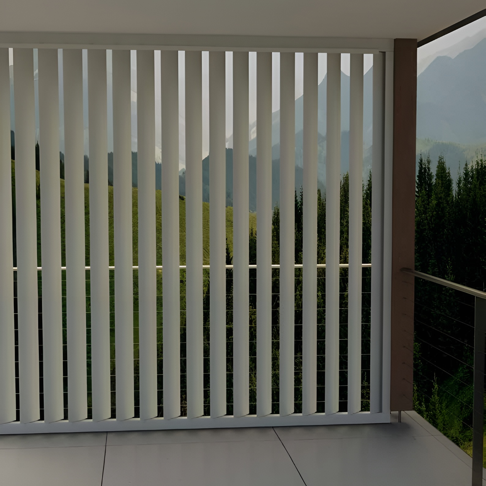 MOVE Aluminium Operable Outdoor Vertical Shutters, Choose colour and custom size.