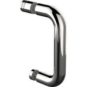 "D" shower door handle stainless steel , d handle 180mm long, shower handle