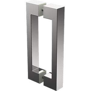 Purity Showerscreens® Square D Handle - Chrome