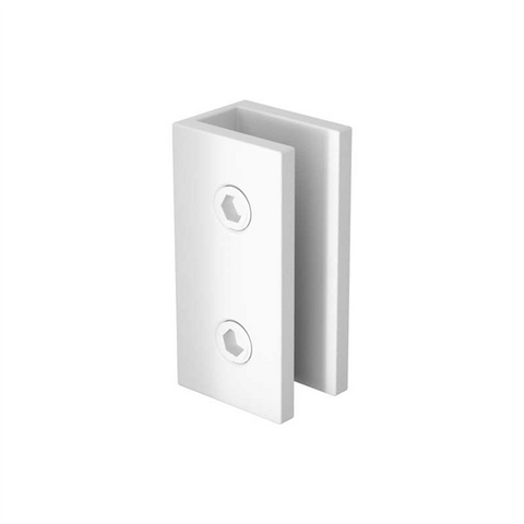 Wall Bracket for Frameless Shower Screen Glass - Matt White