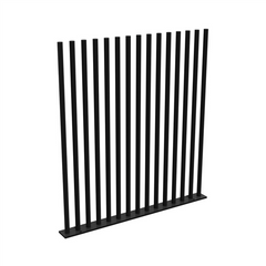 PIK Panel V2 - 1200Wx1280H - Black, Blade Picket Pool Fencing,