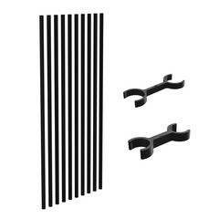 PIK - PICKET KIT - 1600H - Black, Blade Picket Pool Fence Blades.