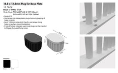 PIK - BASE PLUG - Black - 10pk