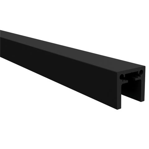 35 Series Aluminium handrail - 5800mm  - BLACK