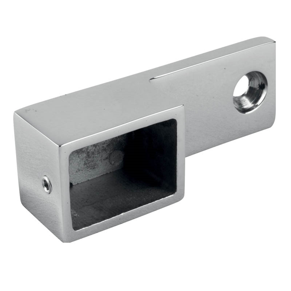 Nano DELUXE Wall Plate EXT - SATIN, Suits 30 x 21mm Handrail