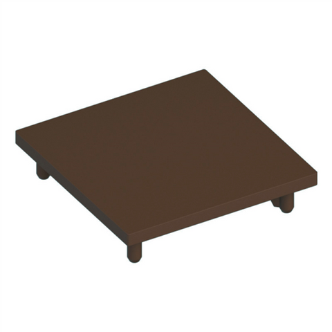 Aluminium Batten - 45x45mm - END CAP - BRONZE