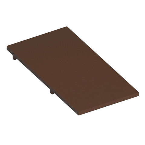 Aluminum Batten - 100x50mm - END CAP - BRONZE