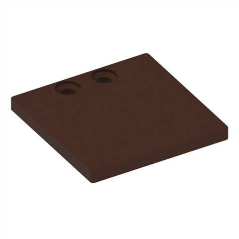 Aluminium Batten - 45x45mm - END PLATE - BRONZE