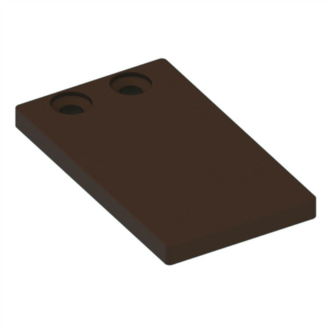 Aluminium Batten - 51x30mm - END PLATE - BRONZE