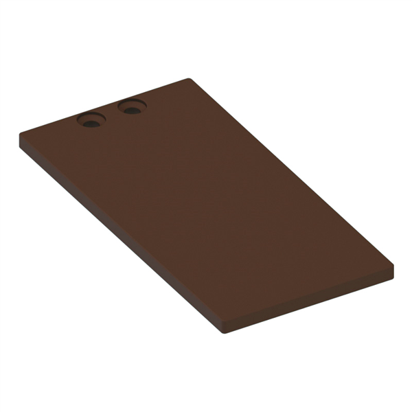 Aluminium Batten - 100x50mm - END PLATE - BRONZE