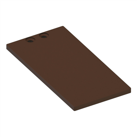 Aluminium Batten - 100x50mm - END PLATE - BRONZE