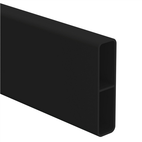 Aluminium Slat Screen Kit - Satin Black colour,  1800mm high x 3000mm wide,  Slat fence panel