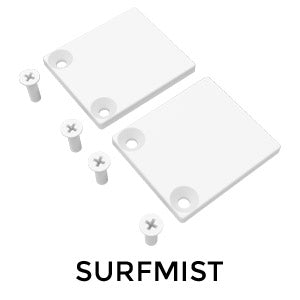 Aluminium Slat Screen Kit - Surfmist colour,  1800mm high x 3000mm wide,  Slat fence panel