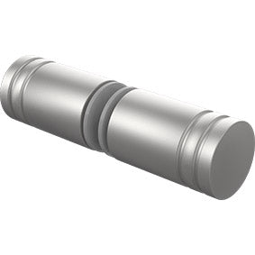 Satin Chrome Frameless Wall to Wall Shower Screen with extended Dry Glaze U Channels