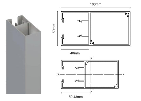 Aluminium BATTEN EXTRUSIONS - Battens, Choose of sizes and colours.