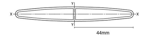 88mm x 11mm louvre blade 5800MM LONG