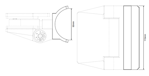 Polaris square or round post plates 125 series - SS2205