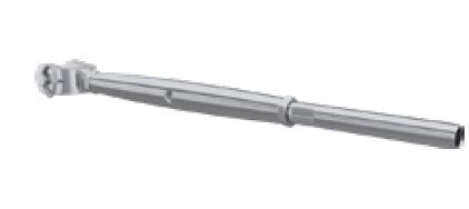 Rigging screw Rigging Screw Jaw/Swage SS316 M5 X 3.2 with locking nut