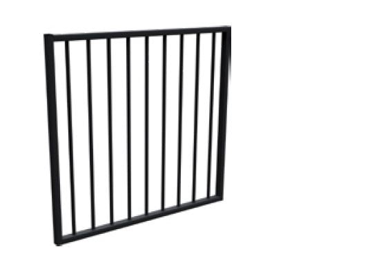 Flat top boundary gate 900MM H x 975MM W