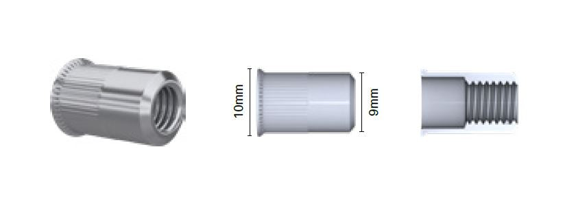 Blind rivet nut M6 Stainless Steel 304