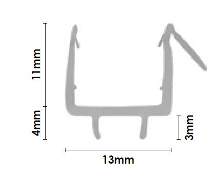 3mm PVC under door water seal