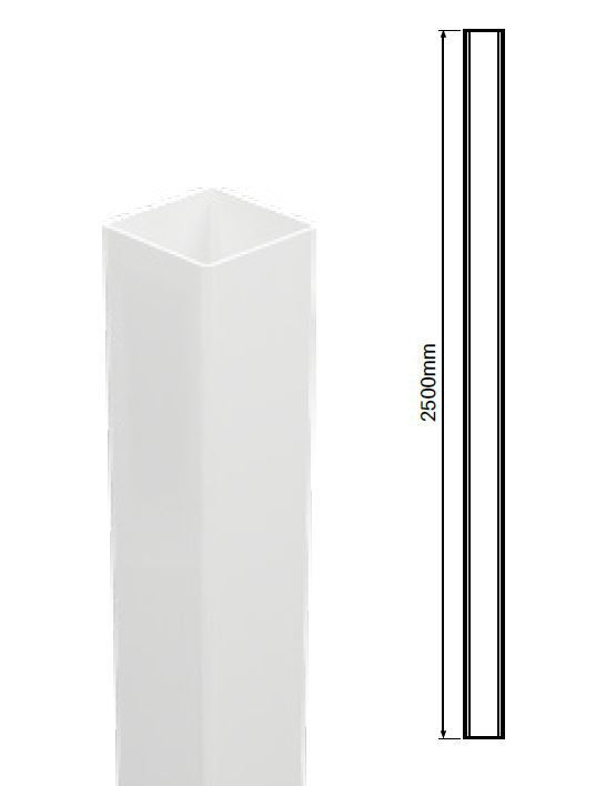 127MM X 127MM Full post 'No slot holes ' - Full privacy, PVC fence post, 7 year Warranty