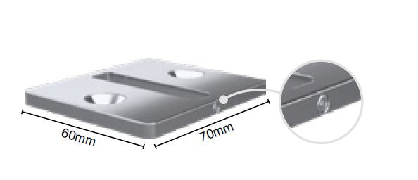 70x60mm top plate