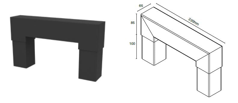 Tunnel post joiner 330MM