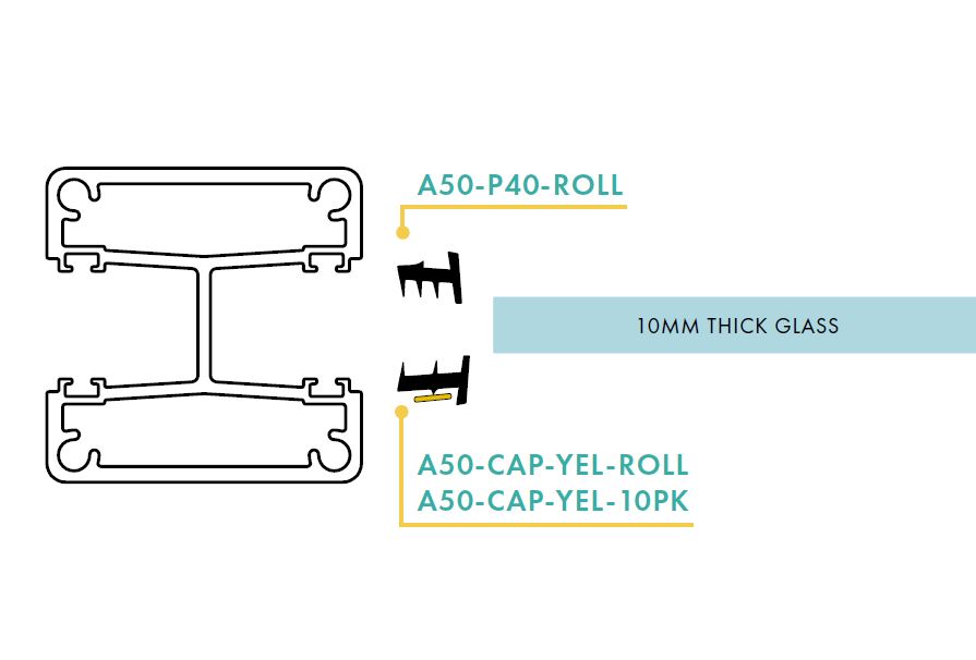 P40 glazing rubber