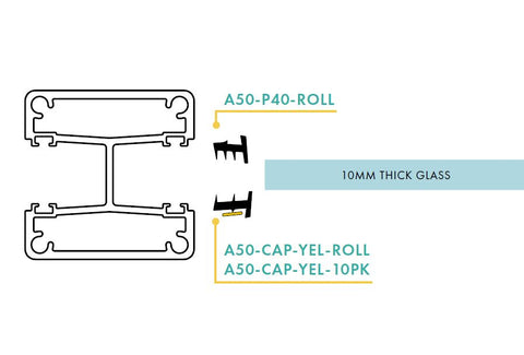 P40 glazing rubber