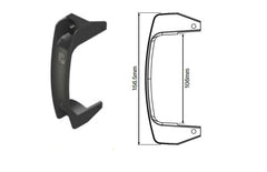 D&D Gate handle Black polymer finish