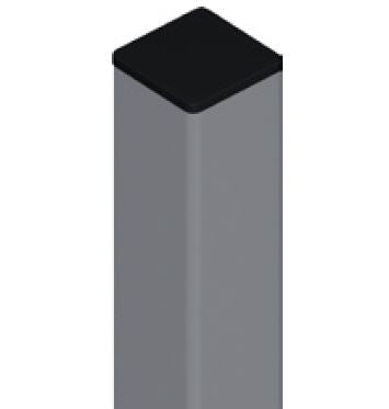 50x50mm core drill post 1800mm OR 2100mm H    Aluminium, with top cap